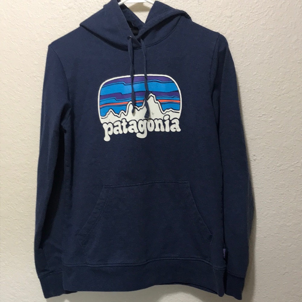 Patagonia Youth Organic Cotton Hooded Sweatshirt. Good Condition. Size M.